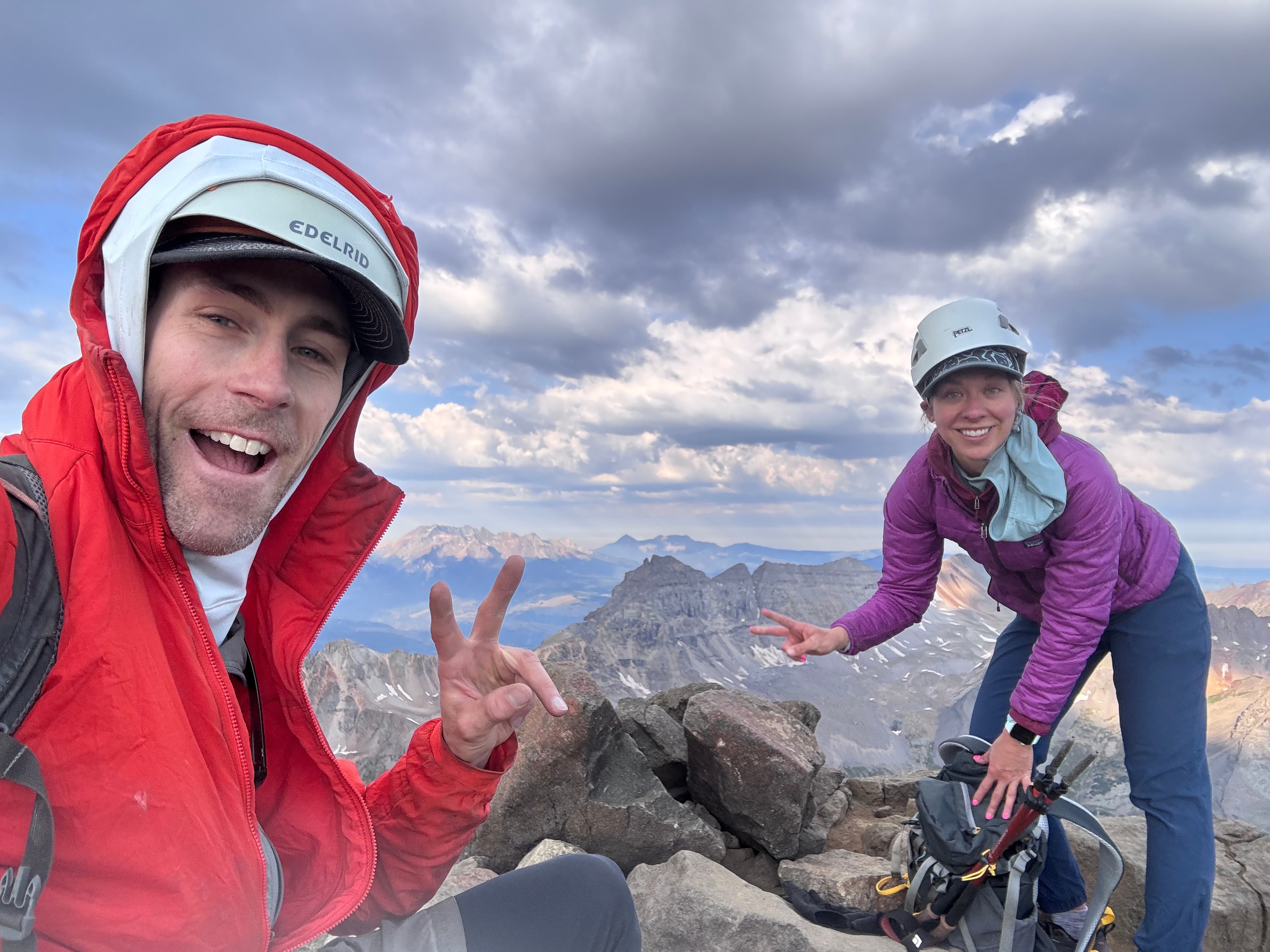 Bret and Bricelyn on top of a mountain